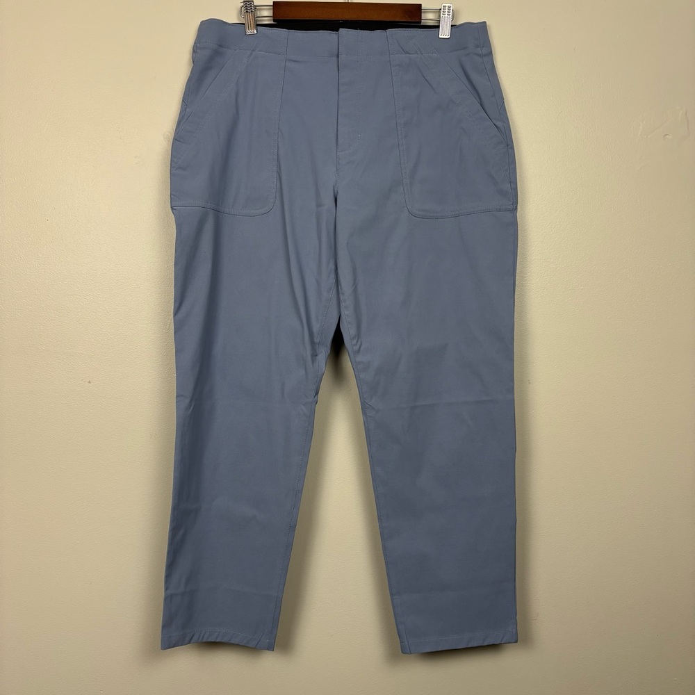 Eddie Bauer‎ Pants Womens 14 Blue Horizon Straight Ankle Pant Hiking Outdoors